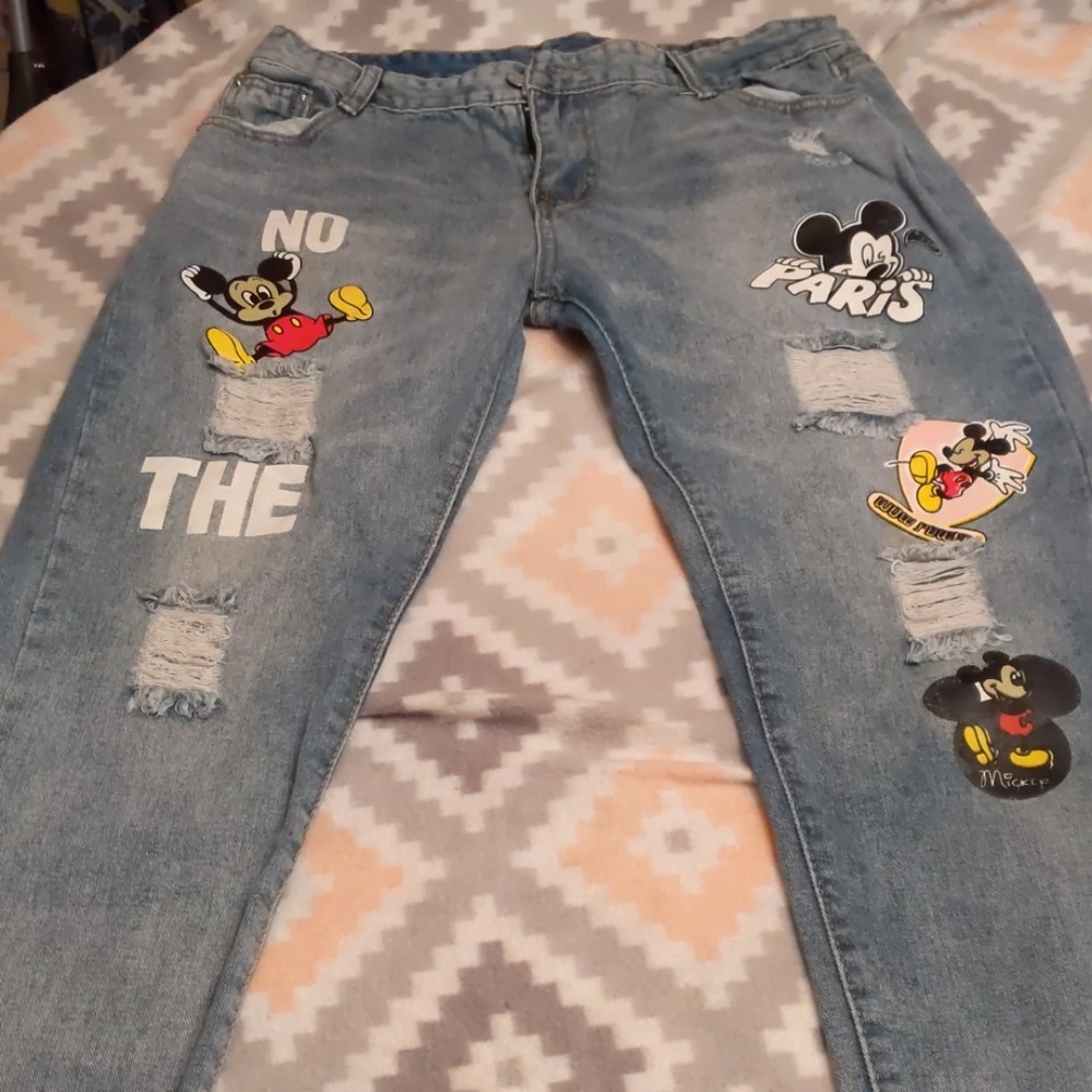 Mickey Mouse Women's Blue Jeans!